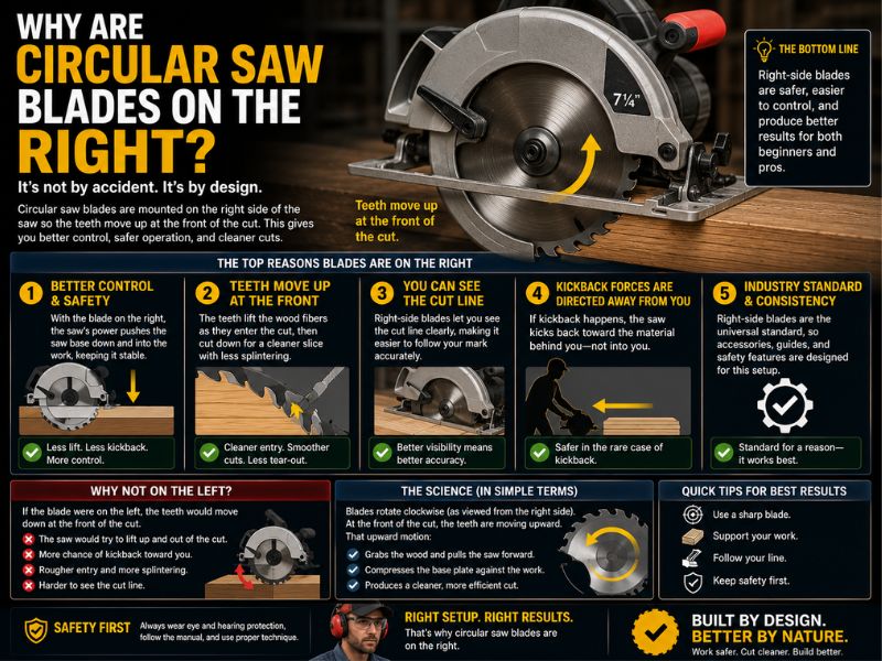 Why Are Circular Saw Blades on the Right?