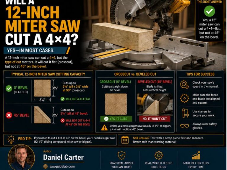 Will a 12-Inch Miter Saw Cut a 4×4? Capacity and Cutting Tips