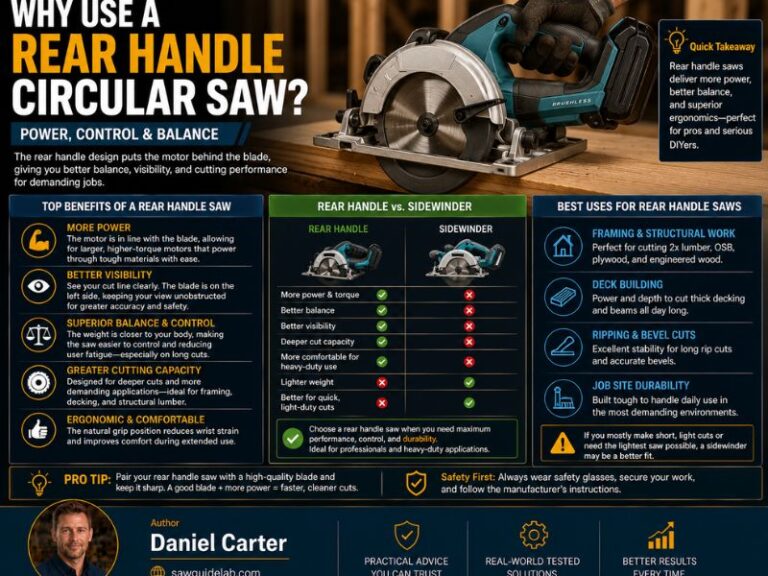 Why Use a Rear Handle Circular Saw? 8 Benefits and Uses Explained