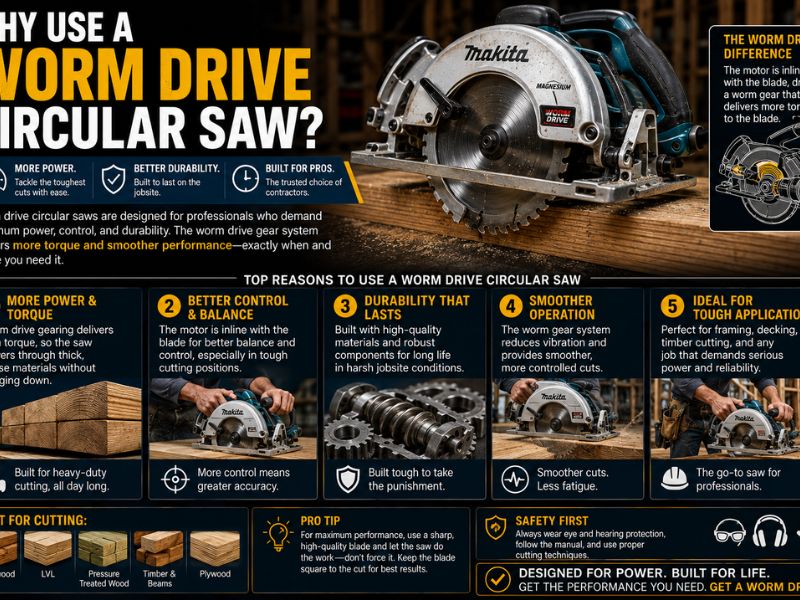 Why Use a Worm Drive Circular Saw?