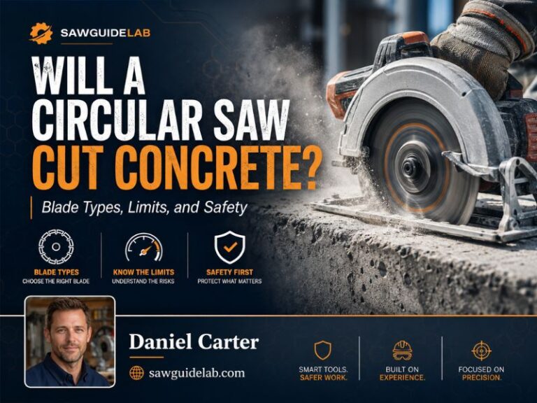 Will a Circular Saw Cut Concrete? Blade Types, Limits, and Safety