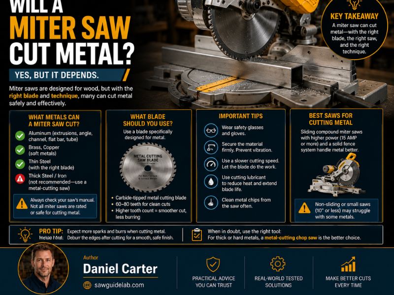 Will a Miter Saw Cut Metal?